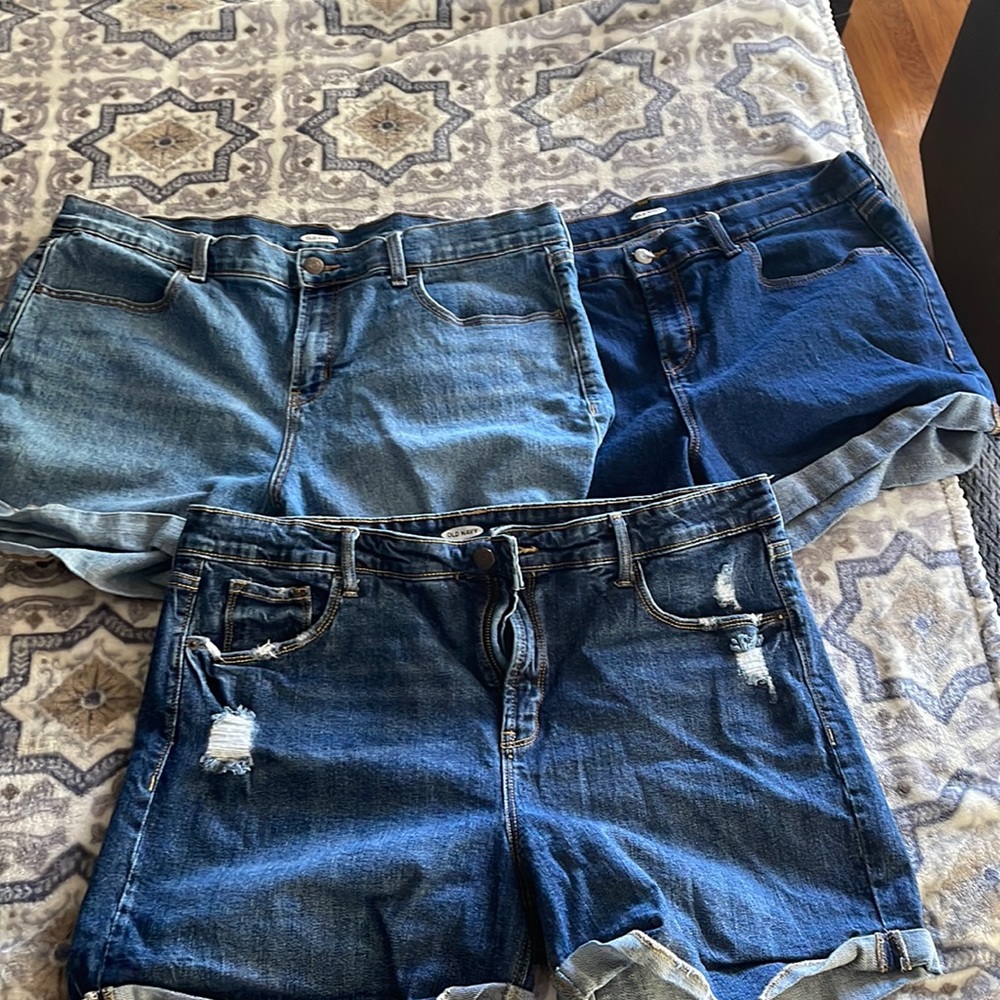 3 pairs of Old Navy Jean shorts